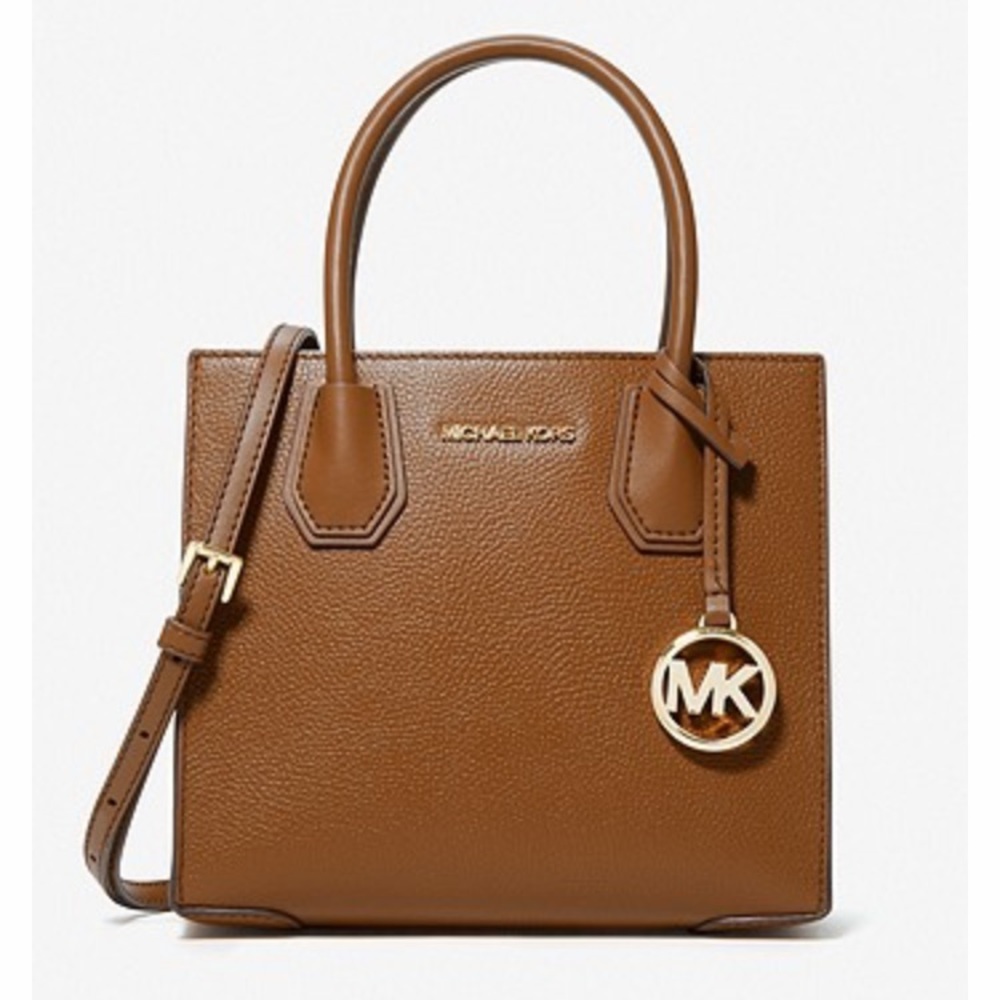 🆕 Michael Kors Mercer Medium Pebbled Leather Crossbody Bag NWT